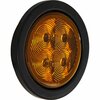 Buyers Products 4 Inch Round Recessed Strobe with Amber LEDs and Amber Lens SL42AO